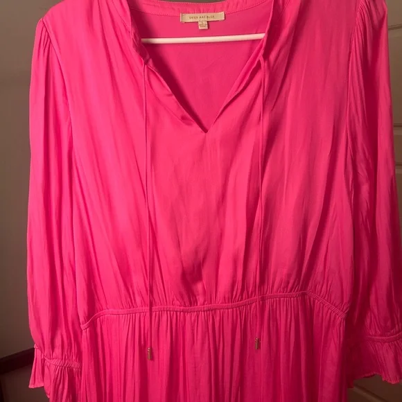 Hot Pink Tiered Maxi - Picture 2 of 4